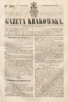 Gazeta Krakowska. 1844, nr 207