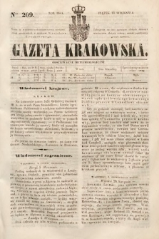 Gazeta Krakowska. 1844, nr 209