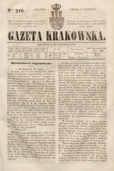 Gazeta Krakowska. 1844, nr 210