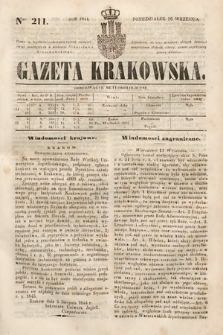 Gazeta Krakowska. 1844, nr 211