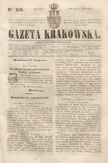 Gazeta Krakowska. 1844, nr 216