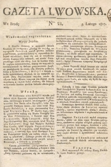 Gazeta Lwowska. 1817, nr 21