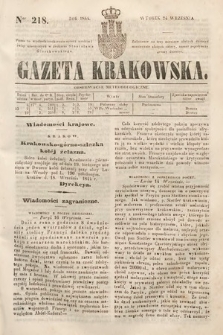 Gazeta Krakowska. 1844, nr 218