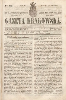 Gazeta Krakowska. 1844, nr 231