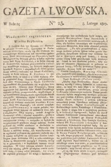 Gazeta Lwowska. 1817, nr 23