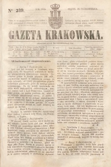 Gazeta Krakowska. 1844, nr 239