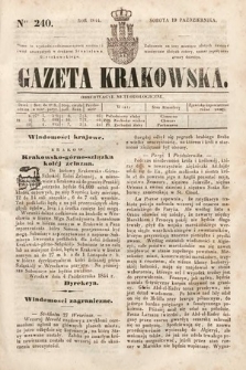 Gazeta Krakowska. 1844, nr 240
