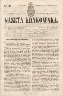 Gazeta Krakowska. 1844, nr 241