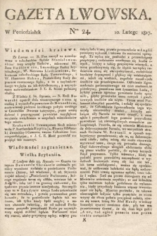 Gazeta Lwowska. 1817, nr 24