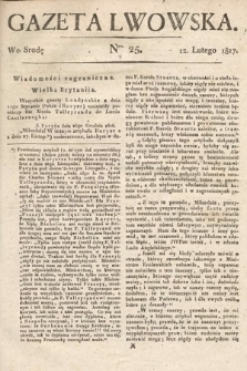 Gazeta Lwowska. 1817, nr 25