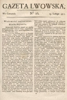 Gazeta Lwowska. 1817, nr 26