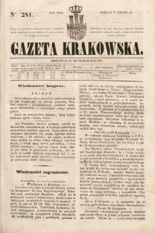 Gazeta Krakowska. 1844, nr 281