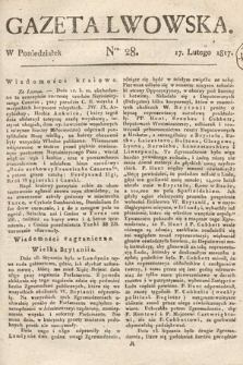 Gazeta Lwowska. 1817, nr 28