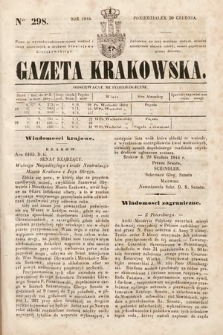 Gazeta Krakowska. 1844, nr 298