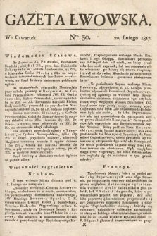 Gazeta Lwowska. 1817, nr 30