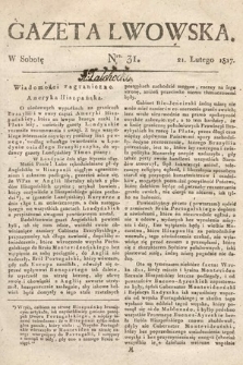 Gazeta Lwowska. 1817, nr 31