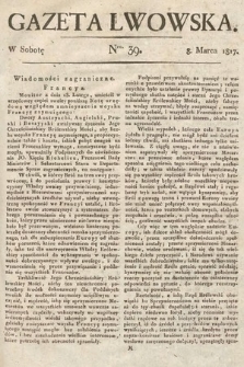 Gazeta Lwowska. 1817, nr 39