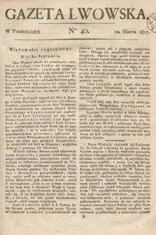 Gazeta Lwowska. 1817, nr 40