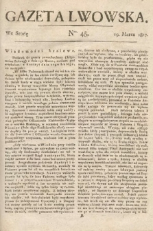 Gazeta Lwowska. 1817, nr 45