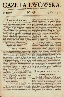 Gazeta Lwowska. 1816, nr 48