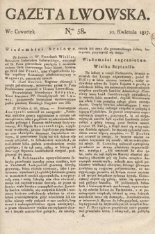 Gazeta Lwowska. 1817, nr 58