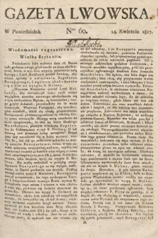 Gazeta Lwowska. 1817, nr 60