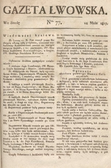 Gazeta Lwowska. 1817, nr 77