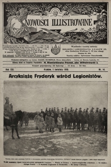 Nowości Illustrowane. 1916, nr 14