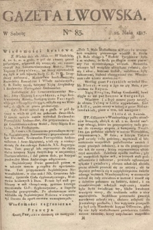 Gazeta Lwowska. 1817, nr 83