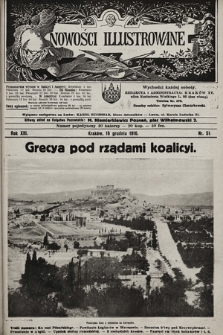 Nowości Illustrowane. 1916, nr 51