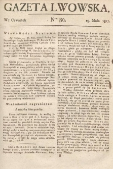 Gazeta Lwowska. 1817, nr 86