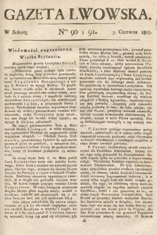 Gazeta Lwowska. 1817, nr 90/91
