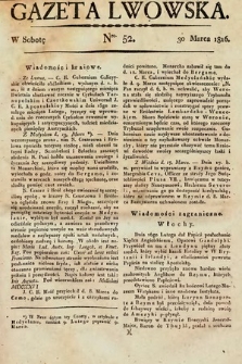 Gazeta Lwowska. 1816, nr 52