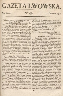 Gazeta Lwowska. 1817, nr 93