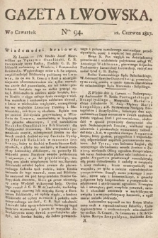 Gazeta Lwowska. 1817, nr 94