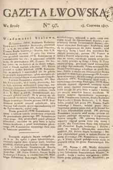 Gazeta Lwowska. 1817, nr 97