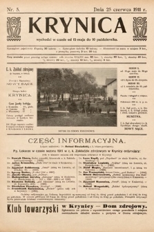 Krynica. 1911, nr 5