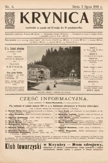 Krynica. 1911, nr 6