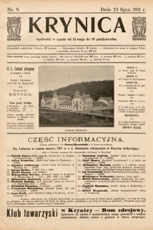 Krynica. 1911, nr 9
