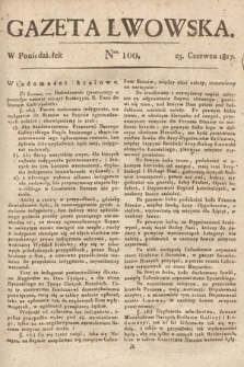 Gazeta Lwowska. 1817, nr 100