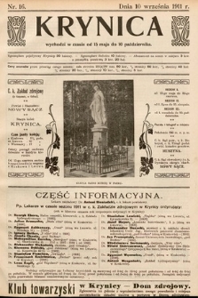 Krynica. 1911, nr 16
