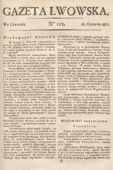Gazeta Lwowska. 1817, nr 102