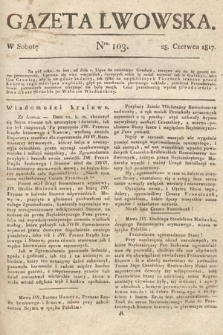 Gazeta Lwowska. 1817, nr 103