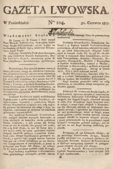 Gazeta Lwowska. 1817, nr 104