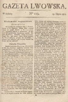 Gazeta Lwowska. 1817, nr 115