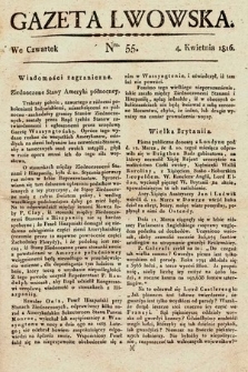 Gazeta Lwowska. 1816, nr 55