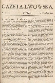 Gazeta Lwowska. 1817, nr 141