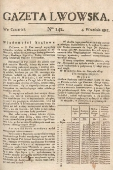 Gazeta Lwowska. 1817, nr 142