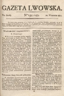 Gazeta Lwowska. 1817, nr 144/145