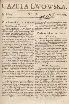 Gazeta Lwowska. 1817, nr 147